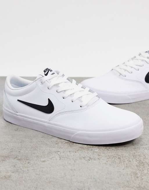 Nike SB Chron SLR leather trainers in white