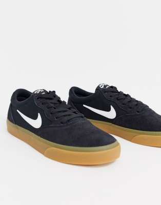 nike sb chron solarsoft black gum