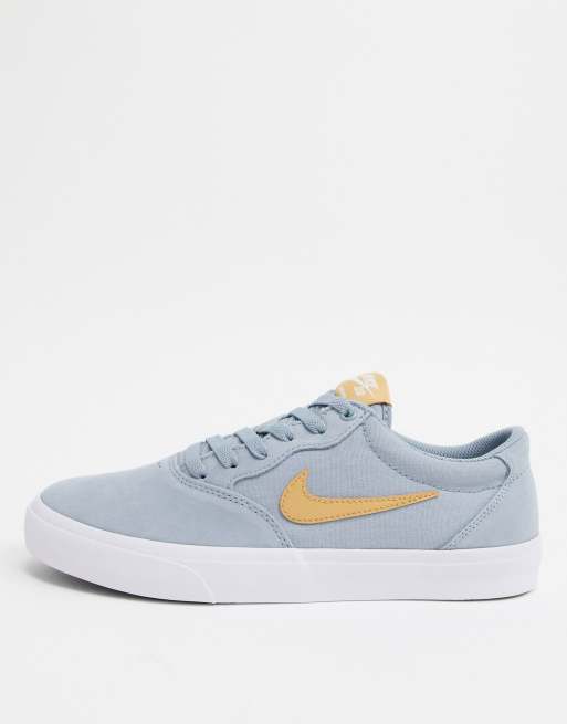 nike sb grey charge solarsoft trainers