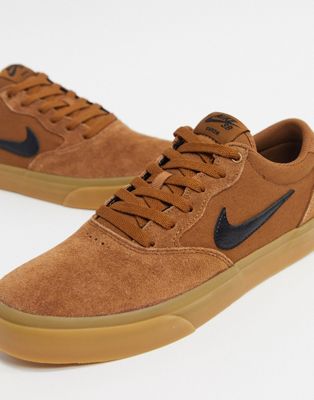 brown nike trainers