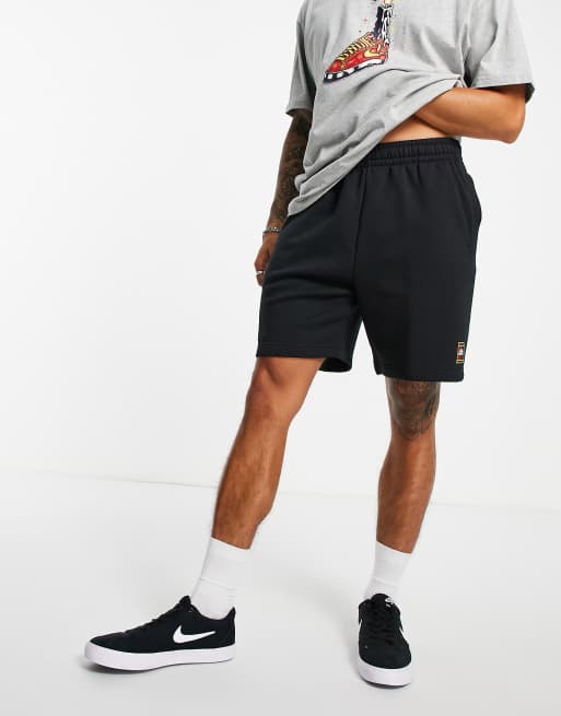 Nike SB Court logo fleece shorts in black | ASOS