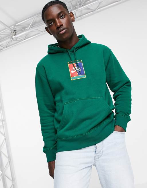 Nike SB Court logo hoodie in green ASOS