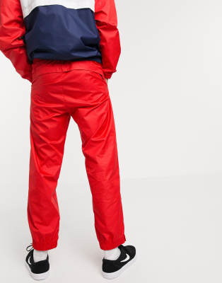 red cuffed joggers