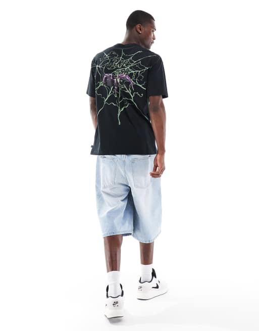 Nike SB – Czarny T-shirt z grafiką z pająkiem, 3 z 4