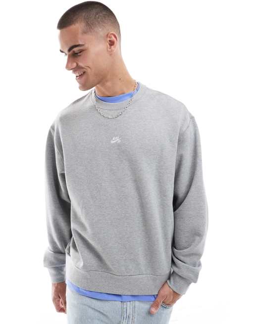 Nike SB Essential crew neck sweatshirt in dark grey