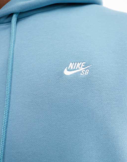 Nike SB Essential Kapuzenpullover in Hellblau mit Logo