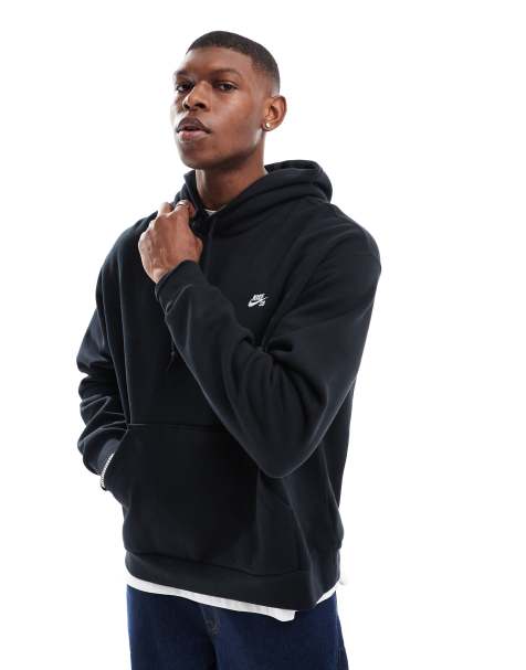 Nike SB – Essential – Kapuzenpullover in Schwarz mit Logo - view 1
