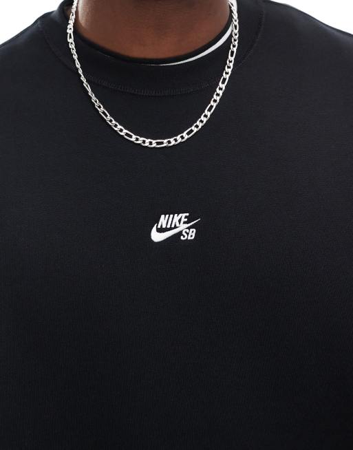 Nike SB – Essential – Svart sweatshirt med logga och rund halsringning, 4 av 4