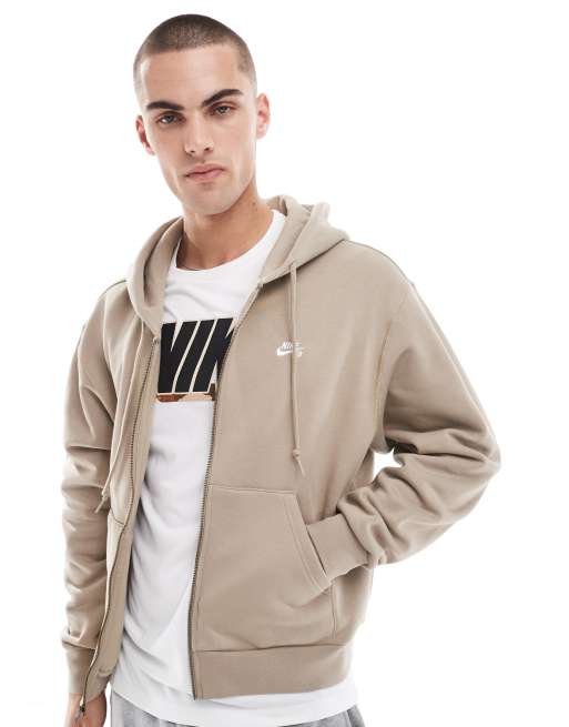 Nike SB Esssential full zip hoodie in khaki ASOS
