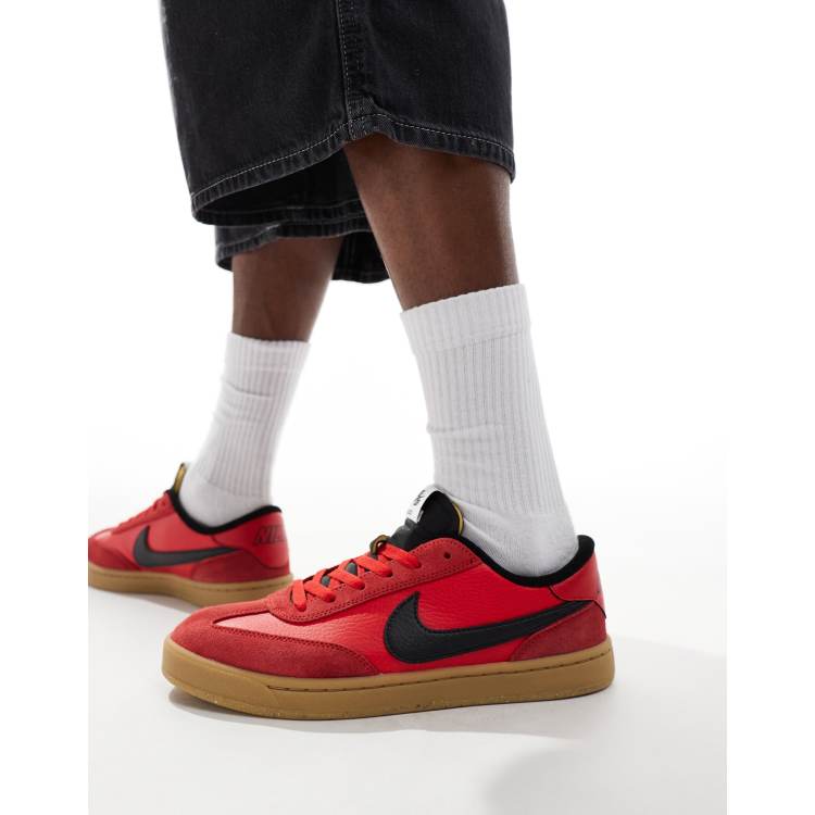 Nike SB FC Classic trainers in red and black ASOS