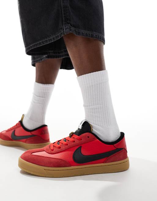 Nike SB FC Classic trainers in red and black ASOS