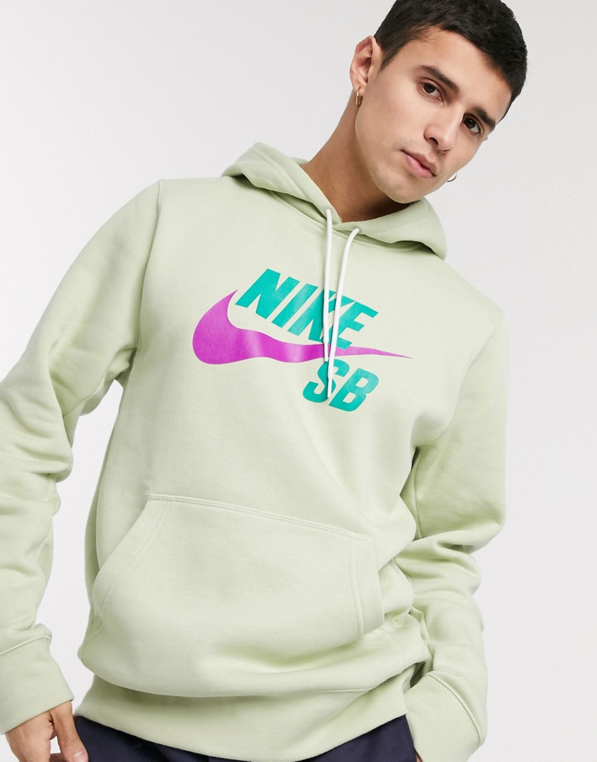 Nike SB - Felpa gialla con cappuccio e logo-Giallo