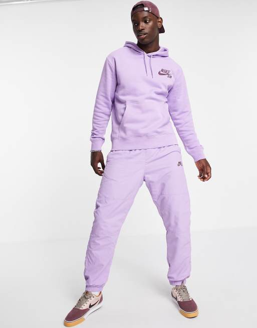 Nike – SB – Fioletowa bluza z kapturem, w skaterskim stylu, 4 z 4