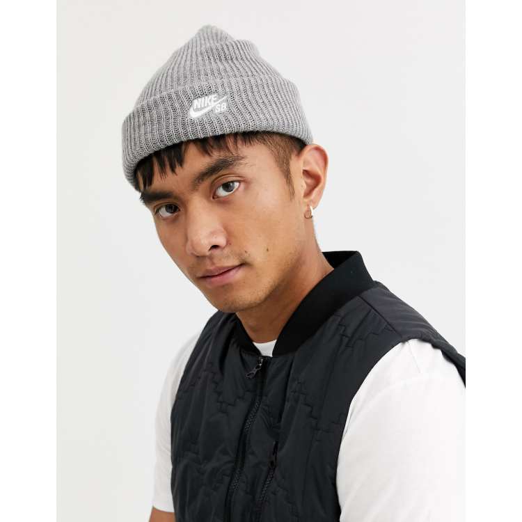 Maravilla ansiedad Colectivo Nike SB Fisherman beanie in grey | ASOS