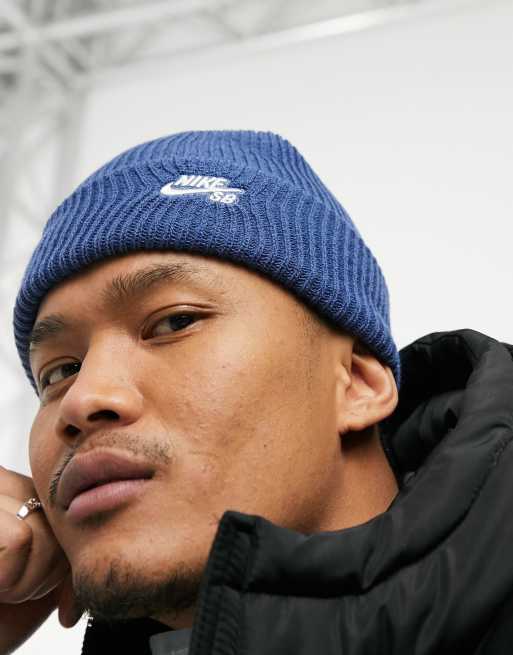 sección Absorbente a menudo Nike SB fisherman beanie in steel blue | ASOS