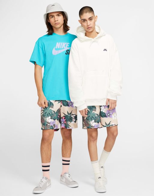 Nike floral hot sale print shorts