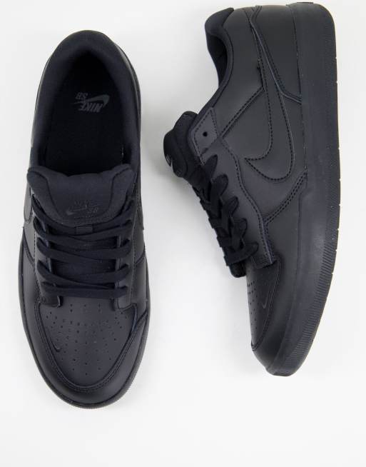 Nike SB Force 58 Baskets en cuir de qualit sup rieure Noir