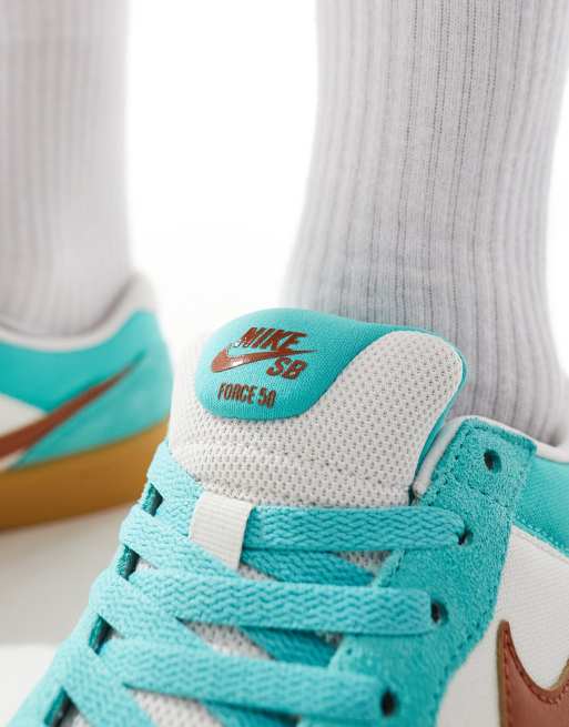 Nike SB Force 58 Baskets Vert et rouge
