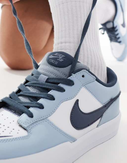 Nike – SB Force 58 – Biało-szaro-granatowe buty sportowe, 4 z 5