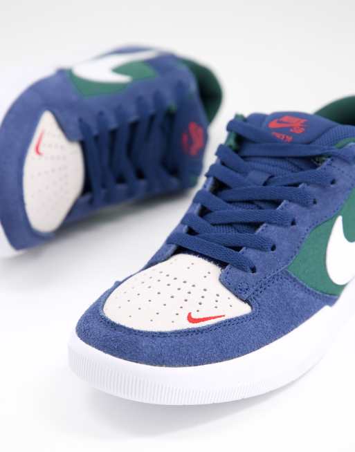 Nike – SB Force 58 – Buty sportowe w kolorze granatowo-zielonym, 2 z 4