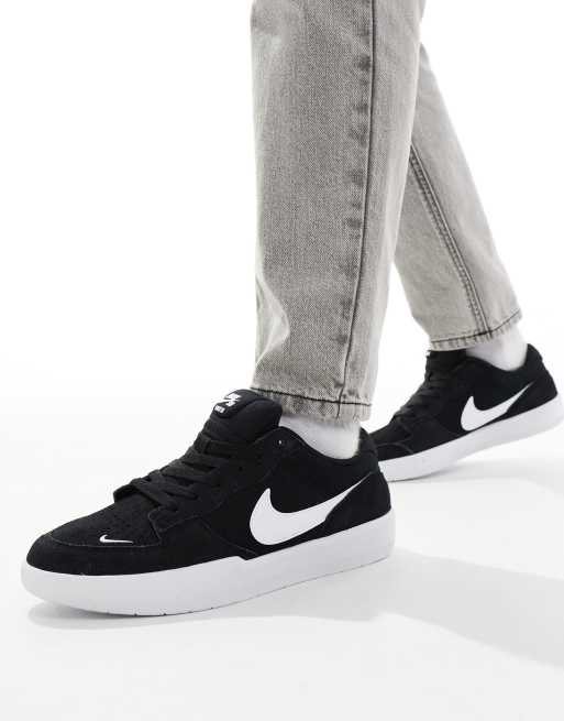 Nike – SB Force 58 – Czarno-białe buty sportowe