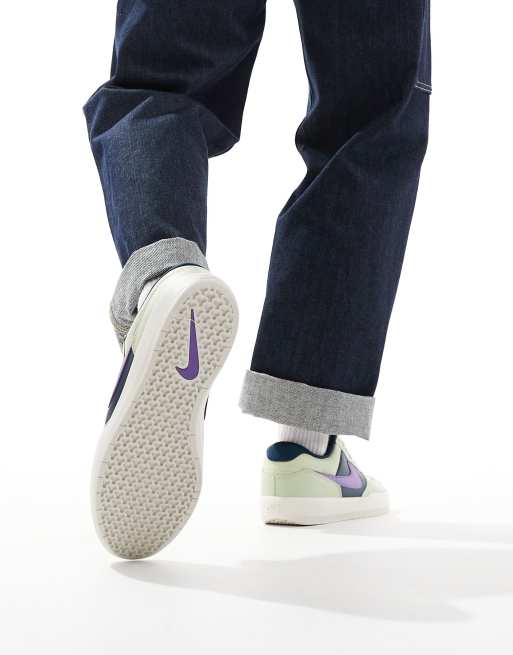 Nike SB – Force 58 – Oliwkowo-fioletowe buty sportowe, 3 z 5