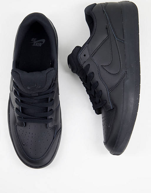 Nike SB Force 58 leather trainers black ASOS