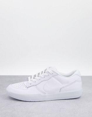 Nike SB Force 58 premium leather trainers in white
