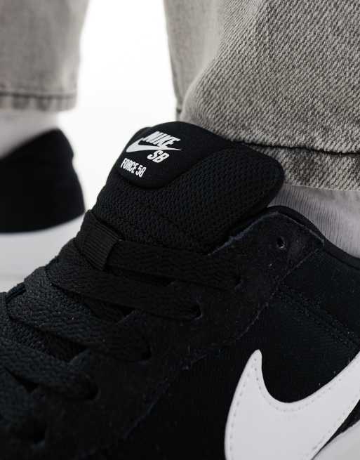 Black nike shoes sb clearance