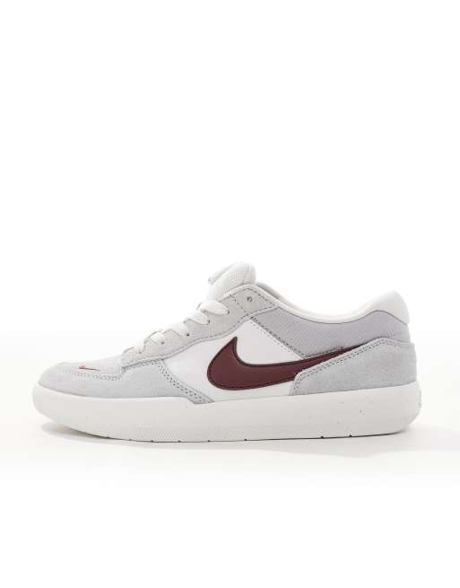Nike SB Force 58 Sneakers grigie e rosse ASOS
