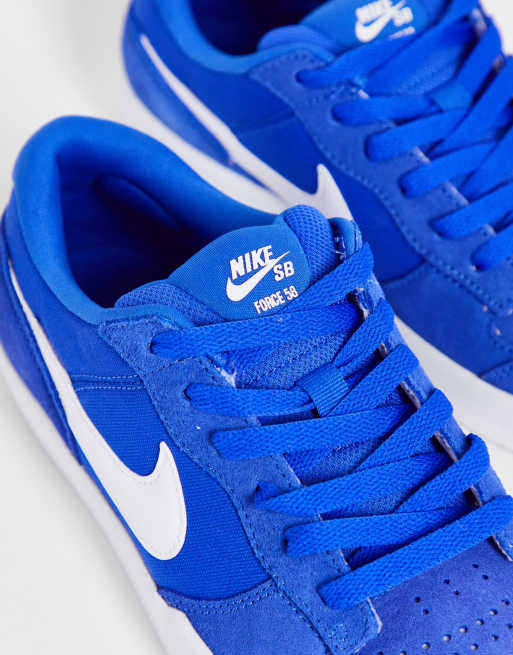 Blauwe store sneakers nike