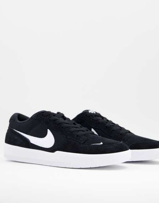 Nike SB Force 58 trainers in black and white | ASOS