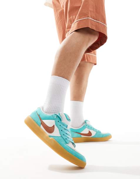 Nike SB Force 58 trainers in green and red - view 1