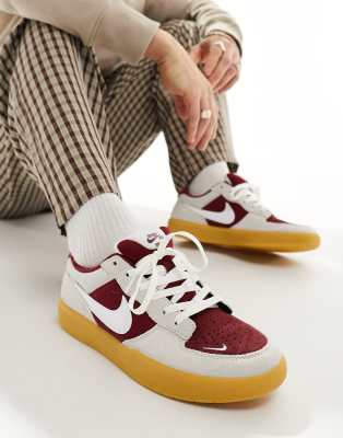 Nike SB Nike SB Force 58 trainers in red and white