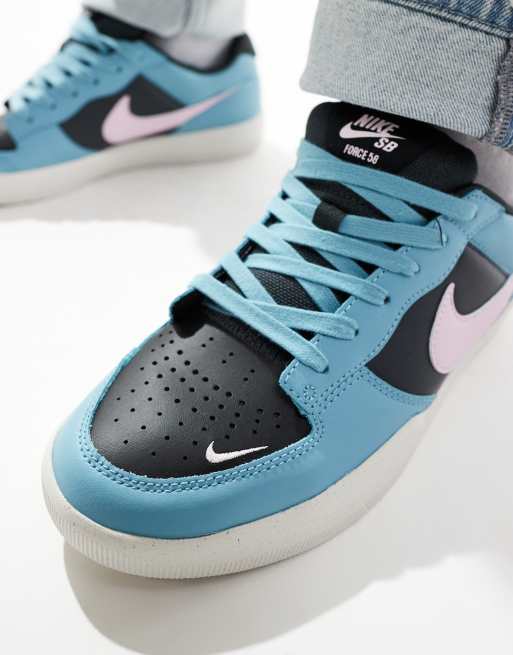 Nike SB - Force Premium - Blågrønne og grå sneakers , 3 af 5