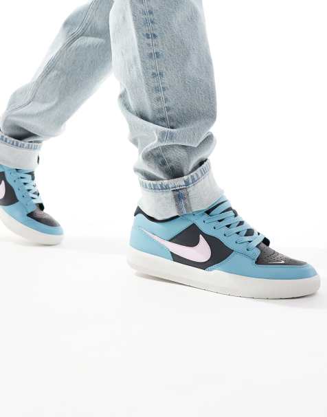 Nike - SB Force Premium - Sneakers verde-azzurro e grigia - view 1