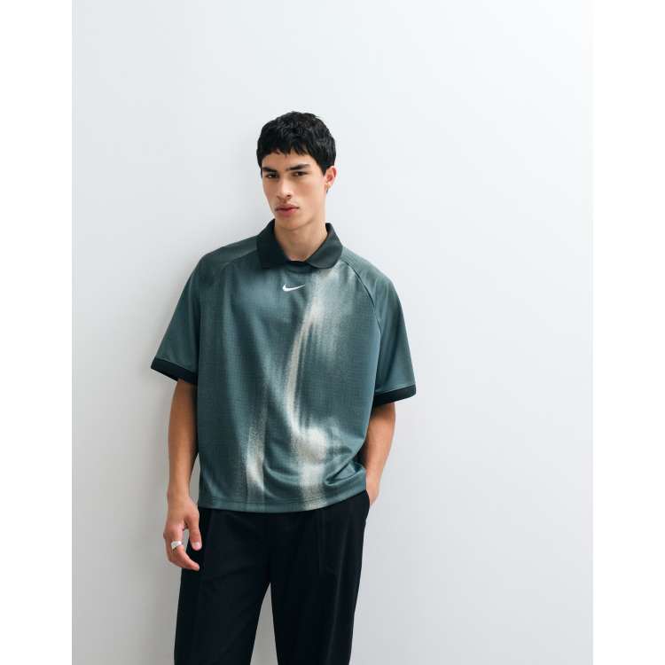 Nike SB jacquard woven replica soccer jersey in black | ASOS