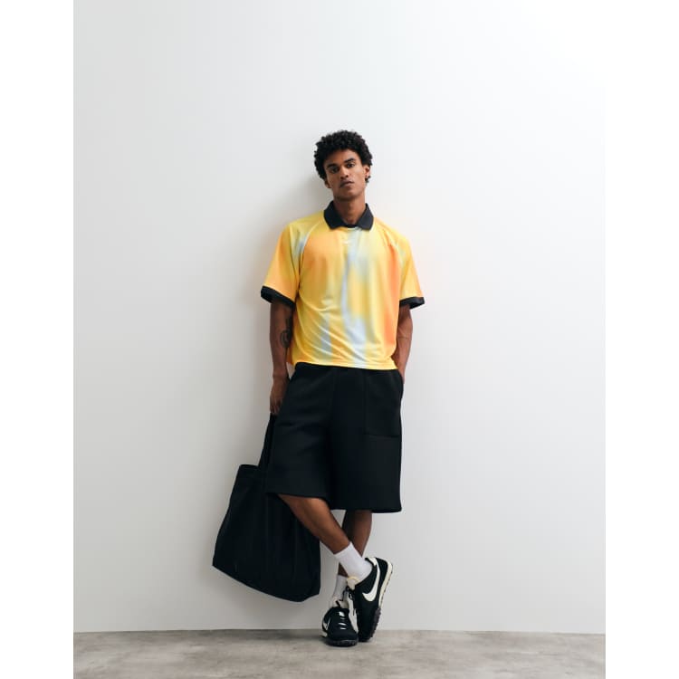Nike SB jacquard woven replica soccer jersey in orange | ASOS