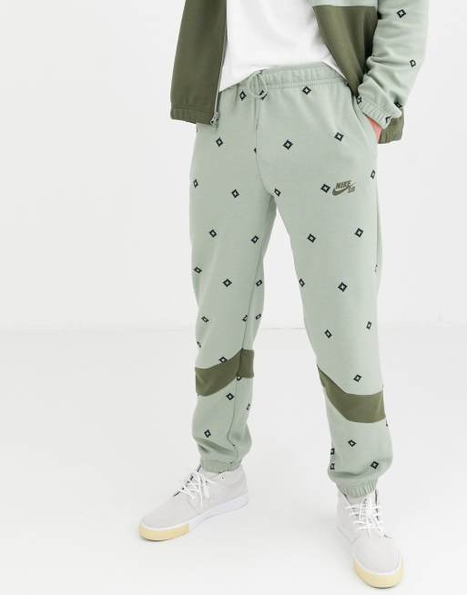 Nike SB Nomad Trainingspak met print in groen ASOS