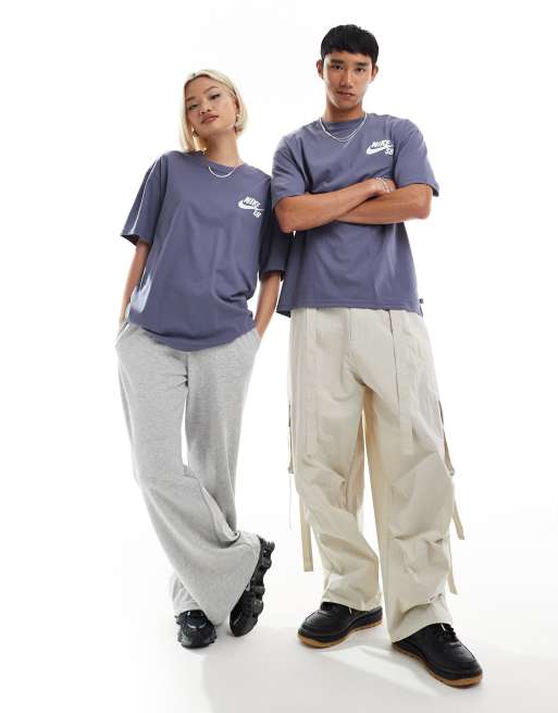 Nike SB – Lila t-shirt med logga på bröstet, 2 av 4