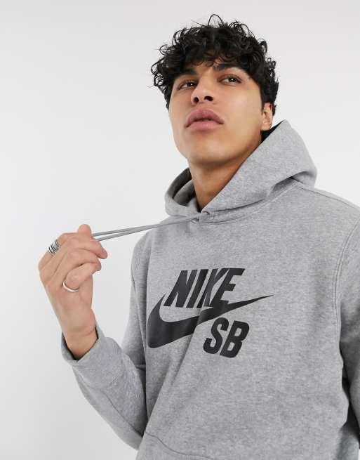 Nike sb hot sale grey sweatshirt