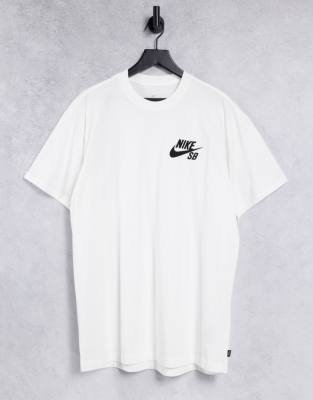 Nike SB Nike SB logo t-shirt in white