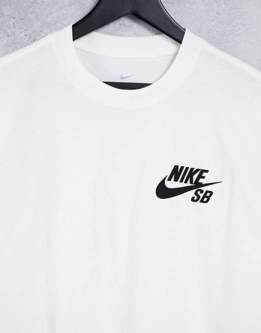 T-Shirts & Vests Nike SB logo t-shirt in white 