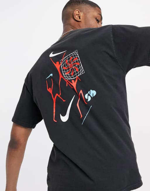 Nike Wash Drip Tee in Black for Men