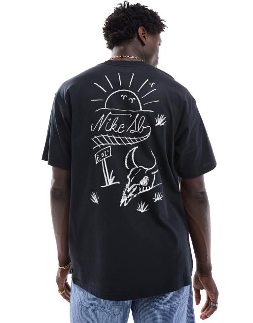 Nike SB - M90 - T-shirt met grafische print op de achterkant in zwart