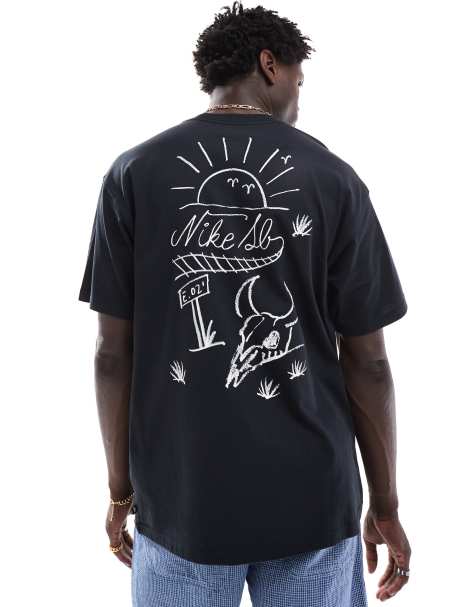 Nike - SB M90 - T-shirt nera con grafica stampata sul retro - view 1