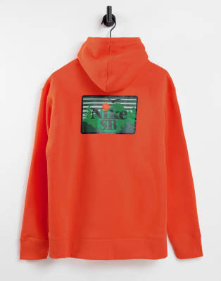 Nike SB One Off landscape back print hoodie in orange - ASOS Price Checker