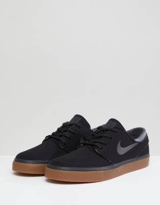 nike sb black with gum sole