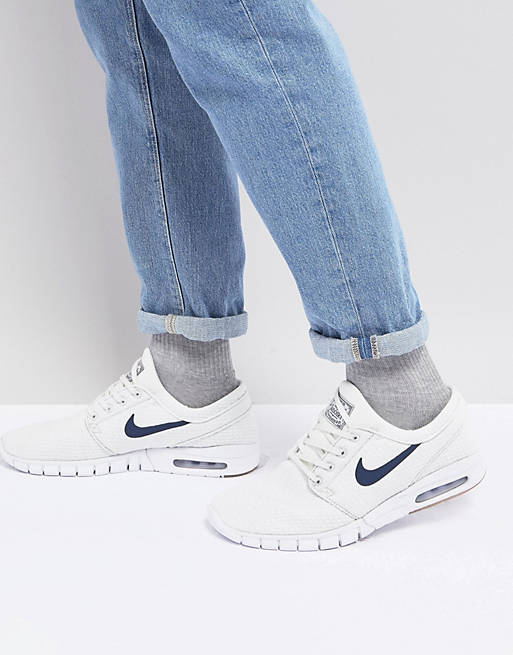 aircraft Adventurer industry Nike SB Stefan Janoski Max Trainers In White 631303-103 | ASOS