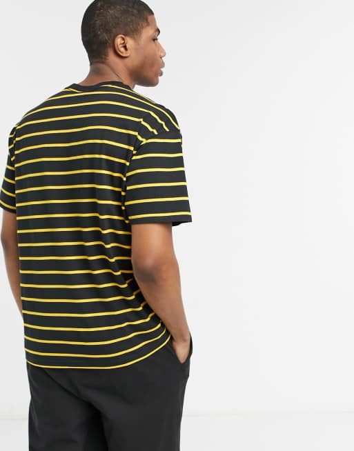 Black & shop yellow nike shirt